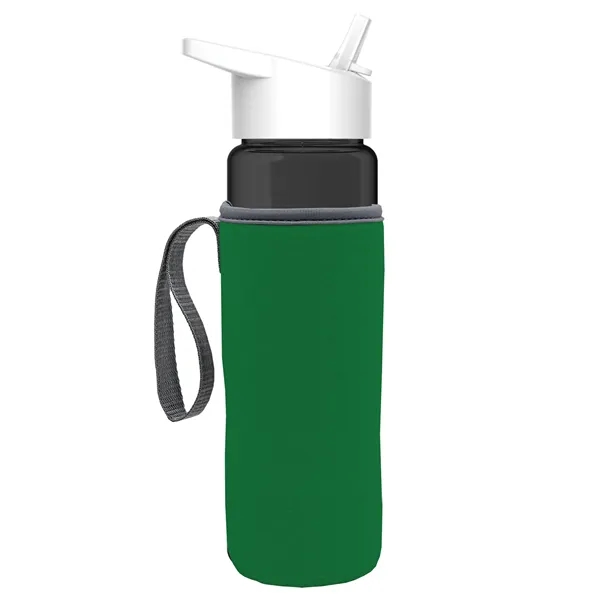 24 Oz Bottle- Flip Straw Lid & Insulator Caddy... from ASI 40480 Koozie Group