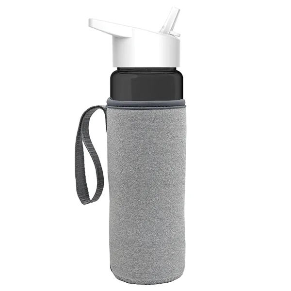 24 Oz Bottle- Flip Straw Lid & Insulator Caddy... from ASI 40480 Koozie Group