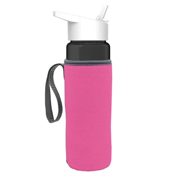 24 Oz Bottle- Flip Straw Lid & Insulator Caddy... from ASI 40480 Koozie Group