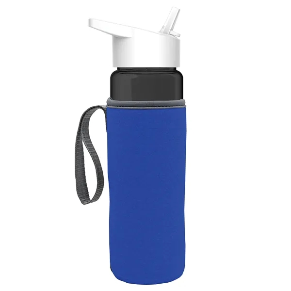 24 Oz Bottle- Flip Straw Lid & Insulator Caddy... from ASI 40480 Koozie Group