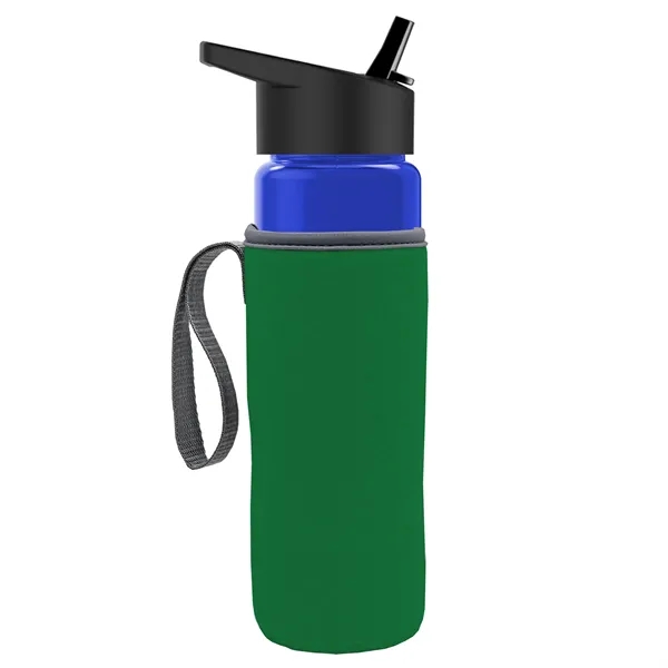 24 Oz Bottle- Flip Straw Lid & Insulator Caddy... from ASI 40480 Koozie Group
