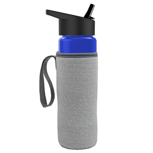 24 Oz Bottle- Flip Straw Lid & Insulator Caddy... from ASI 40480 Koozie Group