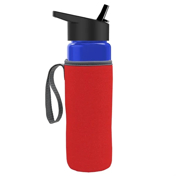 24 Oz Bottle- Flip Straw Lid & Insulator Caddy... from ASI 40480 Koozie Group