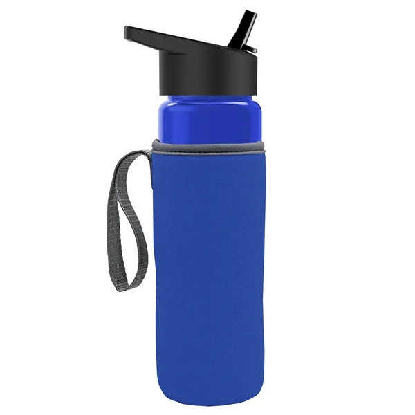 24 Oz Bottle- Flip Straw Lid & Insulator Caddy... from ASI 40480 Koozie Group