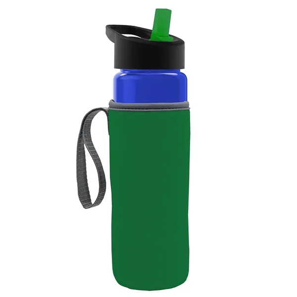 24 Oz Bottle- Flip Straw Lid & Insulator Caddy... from ASI 40480 Koozie Group