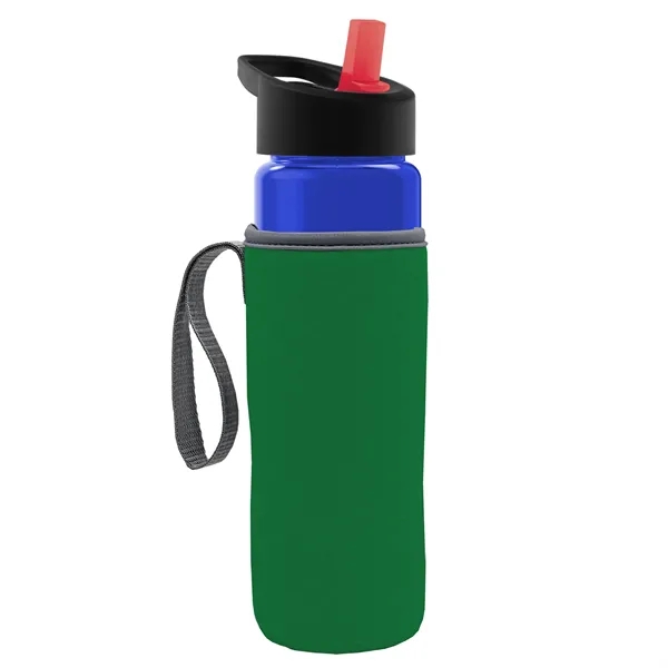 24 Oz Bottle- Flip Straw Lid & Insulator Caddy... from ASI 40480 Koozie Group