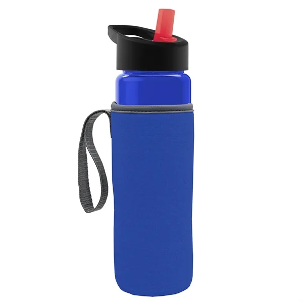 24 Oz Bottle- Flip Straw Lid & Insulator Caddy... from ASI 40480 Koozie Group