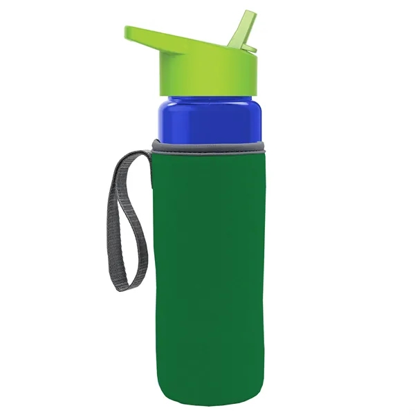 24 Oz Bottle- Flip Straw Lid & Insulator Caddy... from ASI 40480 Koozie Group