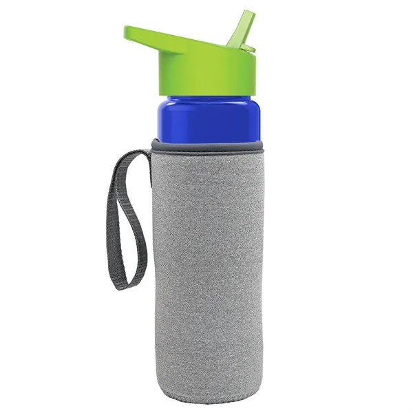 24 Oz Bottle- Flip Straw Lid & Insulator Caddy... from ASI 40480 Koozie Group