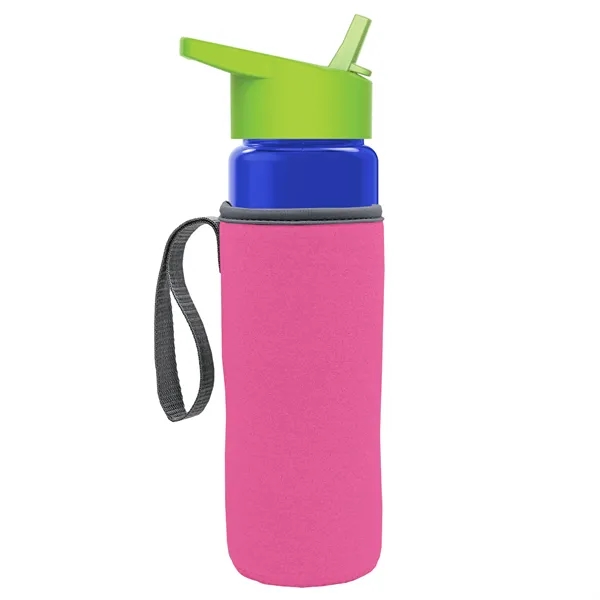 24 Oz Bottle- Flip Straw Lid & Insulator Caddy... from ASI 40480 Koozie Group