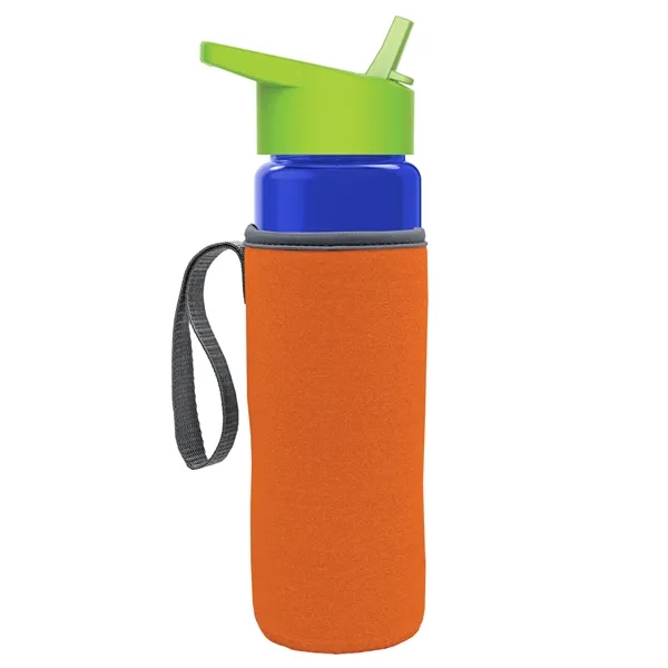24 Oz Bottle- Flip Straw Lid & Insulator Caddy... from ASI 40480 Koozie Group