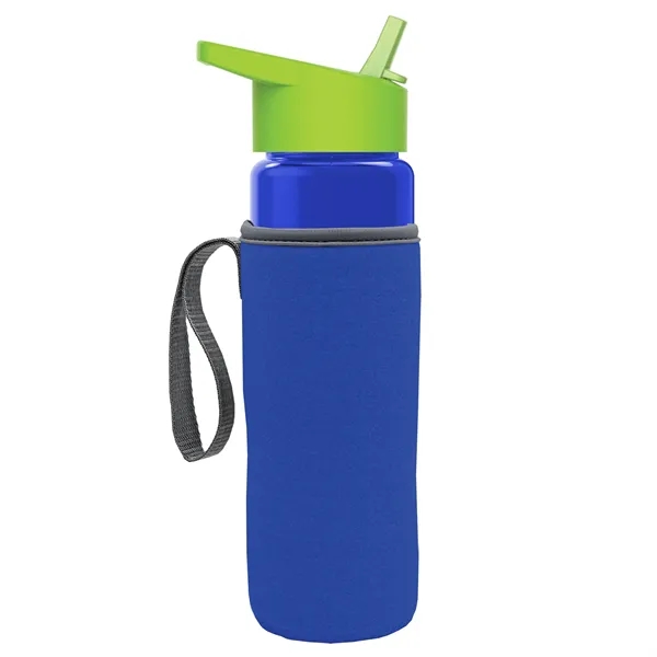 24 Oz Bottle- Flip Straw Lid & Insulator Caddy... from ASI 40480 Koozie Group