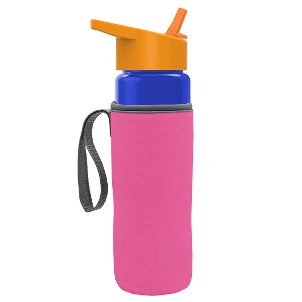 24 Oz Bottle- Flip Straw Lid & Insulator Caddy... from ASI 40480 Koozie Group