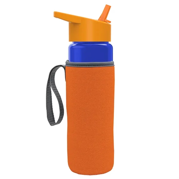 24 Oz Bottle- Flip Straw Lid & Insulator Caddy... from ASI 40480 Koozie Group