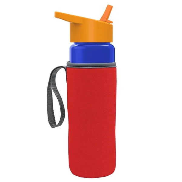 24 Oz Bottle- Flip Straw Lid & Insulator Caddy... from ASI 40480 Koozie Group