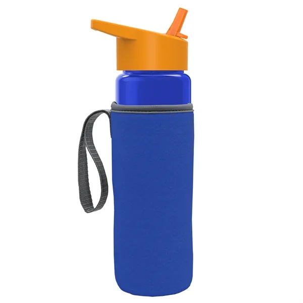 24 Oz Bottle- Flip Straw Lid & Insulator Caddy... from ASI 40480 Koozie Group