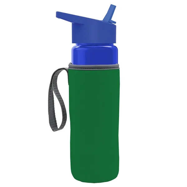 24 Oz Bottle- Flip Straw Lid & Insulator Caddy... from ASI 40480 Koozie Group