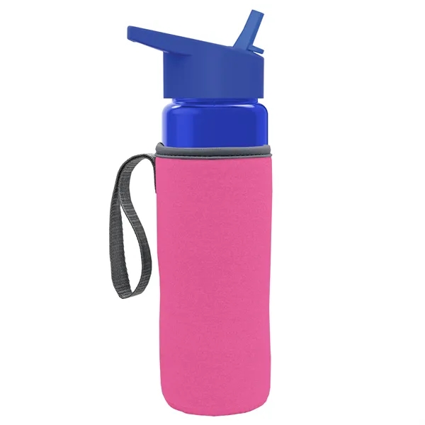 24 Oz Bottle- Flip Straw Lid & Insulator Caddy... from ASI 40480 Koozie Group