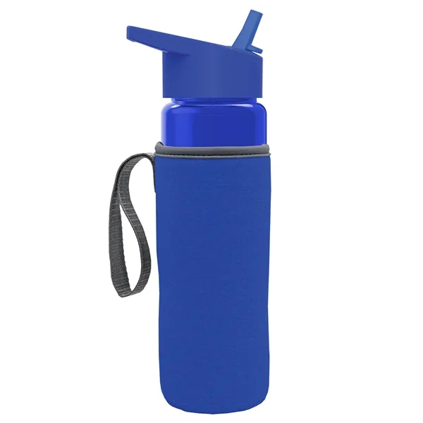 24 Oz Bottle- Flip Straw Lid & Insulator Caddy... from ASI 40480 Koozie Group