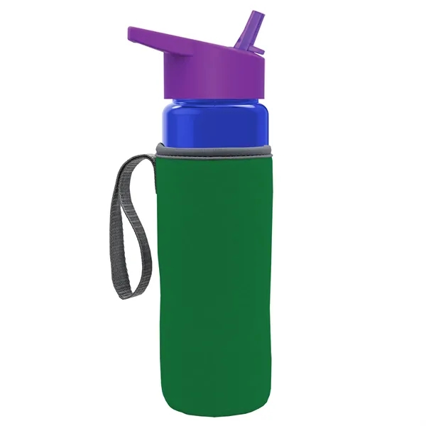 24 Oz Bottle- Flip Straw Lid & Insulator Caddy... from ASI 40480 Koozie Group