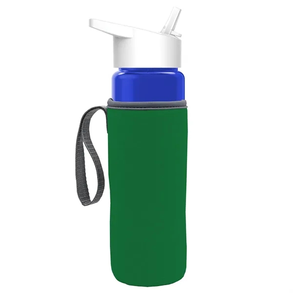 24 Oz Bottle- Flip Straw Lid & Insulator Caddy... from ASI 40480 Koozie Group