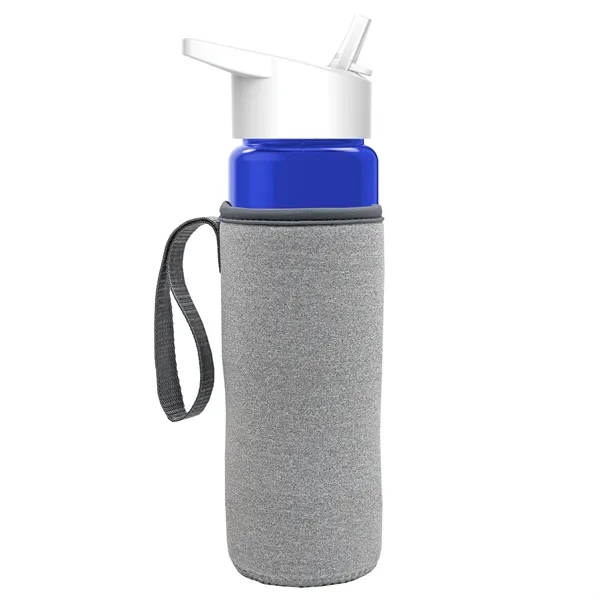 24 Oz Bottle- Flip Straw Lid & Insulator Caddy... from ASI 40480 Koozie Group