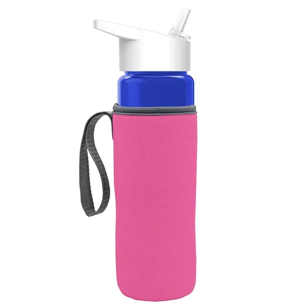 24 Oz Bottle- Flip Straw Lid & Insulator Caddy... from ASI 40480 Koozie Group