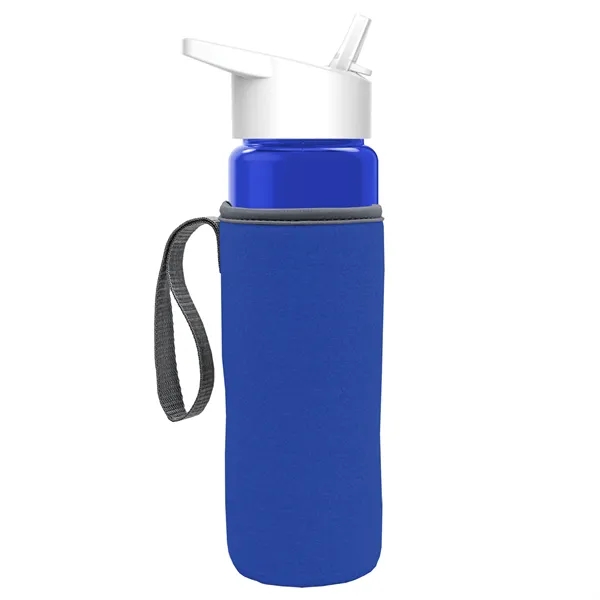24 Oz Bottle- Flip Straw Lid & Insulator Caddy... from ASI 40480 Koozie Group