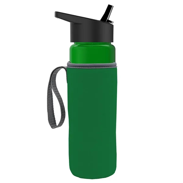 24 Oz Bottle- Flip Straw Lid & Insulator Caddy... from ASI 40480 Koozie Group
