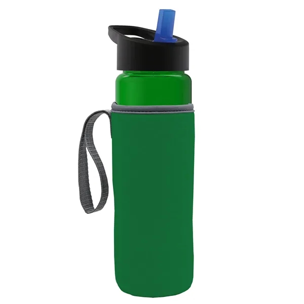 24 Oz Bottle- Flip Straw Lid & Insulator Caddy... from ASI 40480 Koozie Group
