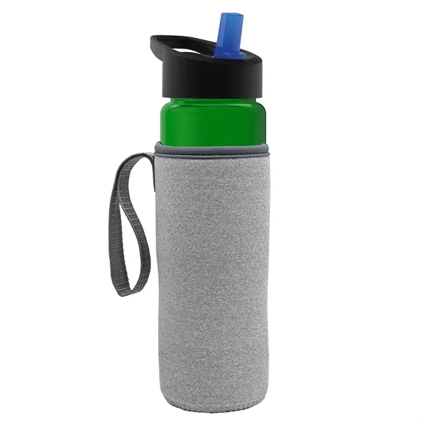 24 Oz Bottle- Flip Straw Lid & Insulator Caddy... from ASI 40480 Koozie Group
