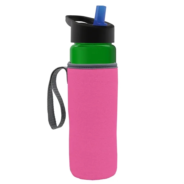 24 Oz Bottle- Flip Straw Lid & Insulator Caddy... from ASI 40480 Koozie Group