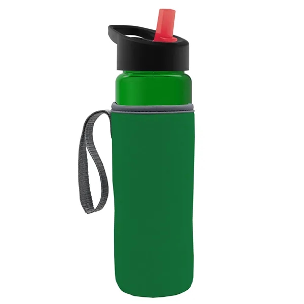 24 Oz Bottle- Flip Straw Lid & Insulator Caddy... from ASI 40480 Koozie Group