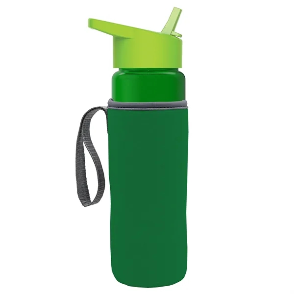 24 Oz Bottle- Flip Straw Lid & Insulator Caddy... from ASI 40480 Koozie Group