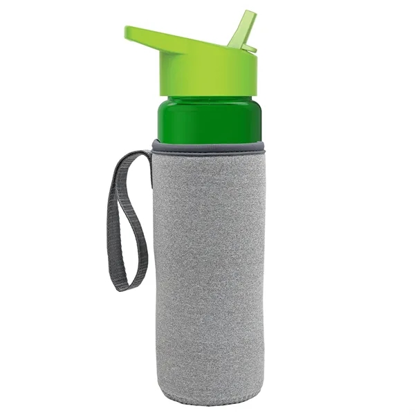 24 Oz Bottle- Flip Straw Lid & Insulator Caddy... from ASI 40480 Koozie Group