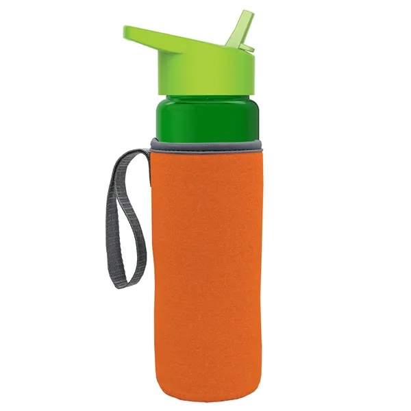 24 Oz Bottle- Flip Straw Lid & Insulator Caddy... from ASI 40480 Koozie Group