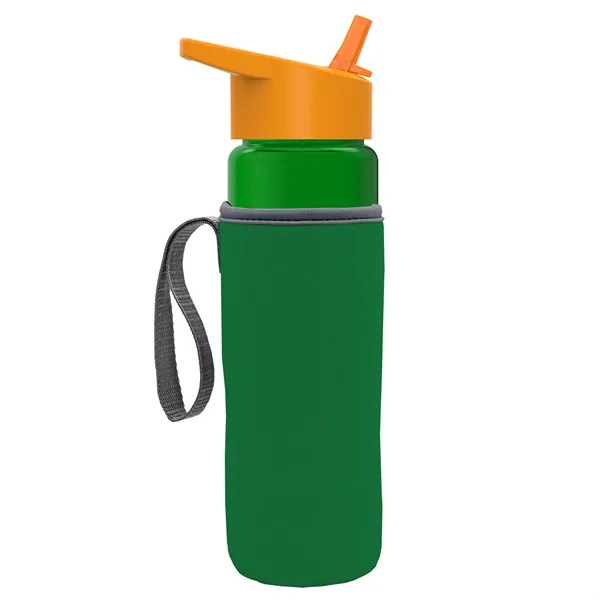 24 Oz Bottle- Flip Straw Lid & Insulator Caddy... from ASI 40480 Koozie Group