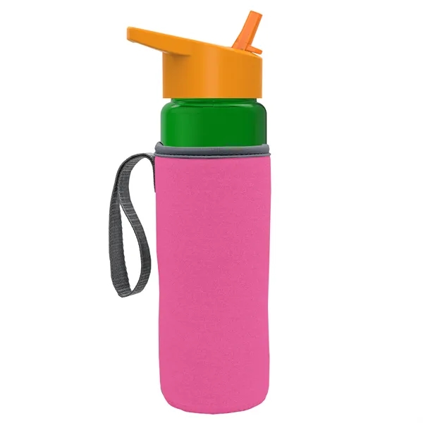 24 Oz Bottle- Flip Straw Lid & Insulator Caddy... from ASI 40480 Koozie Group