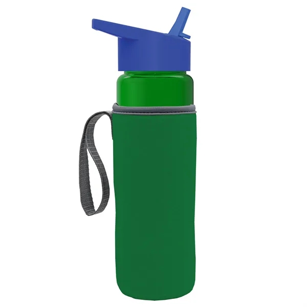 24 Oz Bottle- Flip Straw Lid & Insulator Caddy... from ASI 40480 Koozie Group