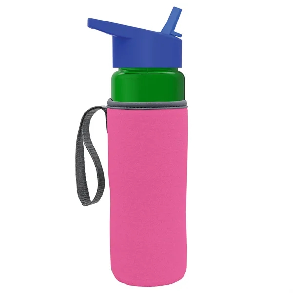 24 Oz Bottle- Flip Straw Lid & Insulator Caddy... from ASI 40480 Koozie Group