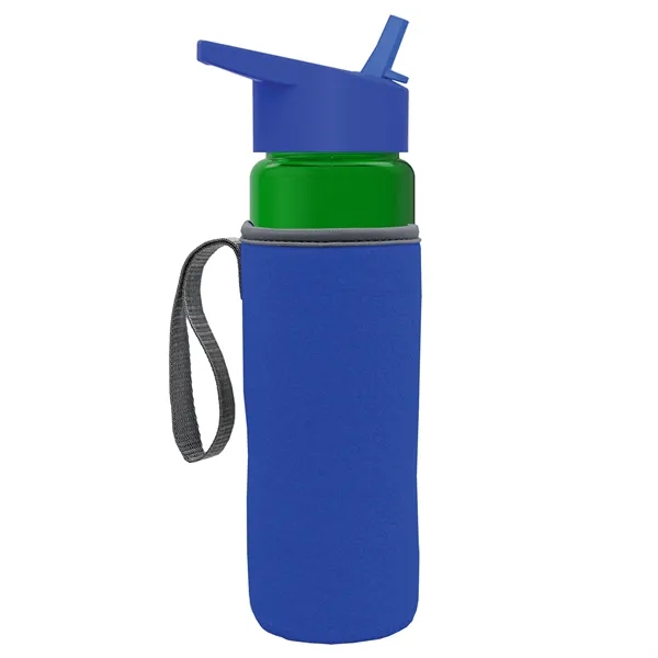 24 Oz Bottle- Flip Straw Lid & Insulator Caddy... from ASI 40480 Koozie Group