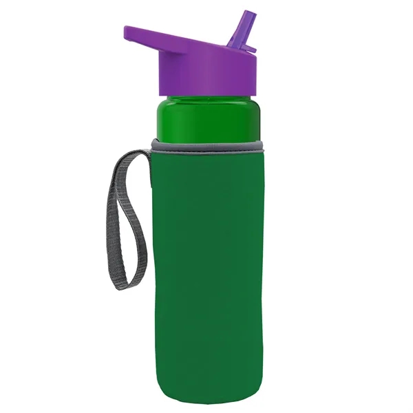 24 Oz Bottle- Flip Straw Lid & Insulator Caddy... from ASI 40480 Koozie Group
