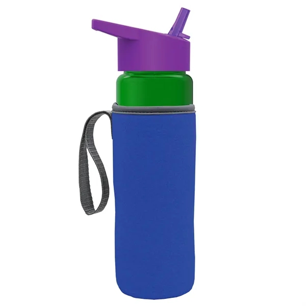 24 Oz Bottle- Flip Straw Lid & Insulator Caddy... from ASI 40480 Koozie Group