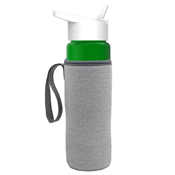 24 Oz Bottle- Flip Straw Lid & Insulator Caddy... from ASI 40480 Koozie Group