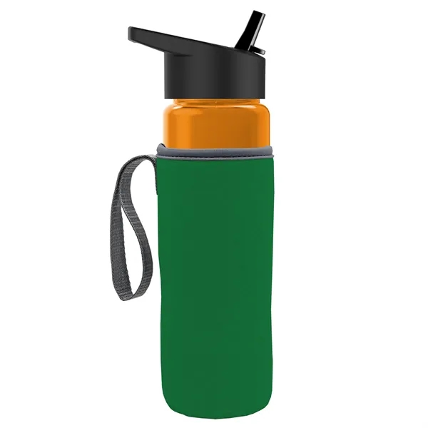 24 Oz Bottle- Flip Straw Lid & Insulator Caddy... from ASI 40480 Koozie Group