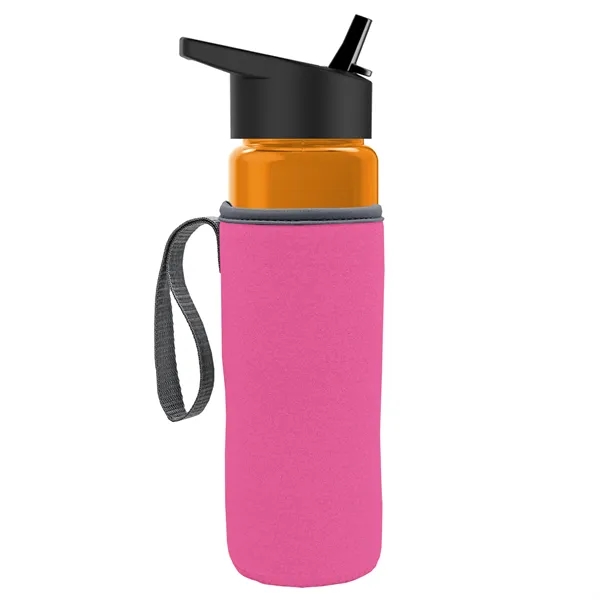 24 Oz Bottle- Flip Straw Lid & Insulator Caddy... from ASI 40480 Koozie Group