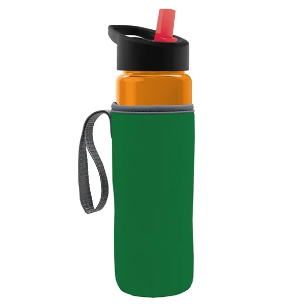24 Oz Bottle- Flip Straw Lid & Insulator Caddy... from ASI 40480 Koozie Group