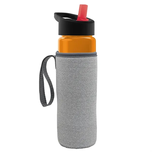 24 Oz Bottle- Flip Straw Lid & Insulator Caddy... from ASI 40480 Koozie Group