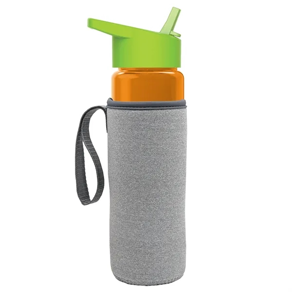24 Oz Bottle- Flip Straw Lid & Insulator Caddy... from ASI 40480 Koozie Group