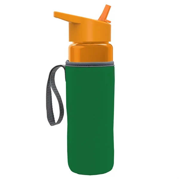 24 Oz Bottle- Flip Straw Lid & Insulator Caddy... from ASI 40480 Koozie Group